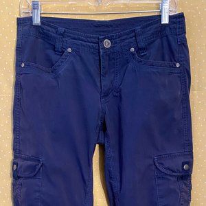 Kühl Size 4 reg Splash Roll-up indigo blue cargo pants